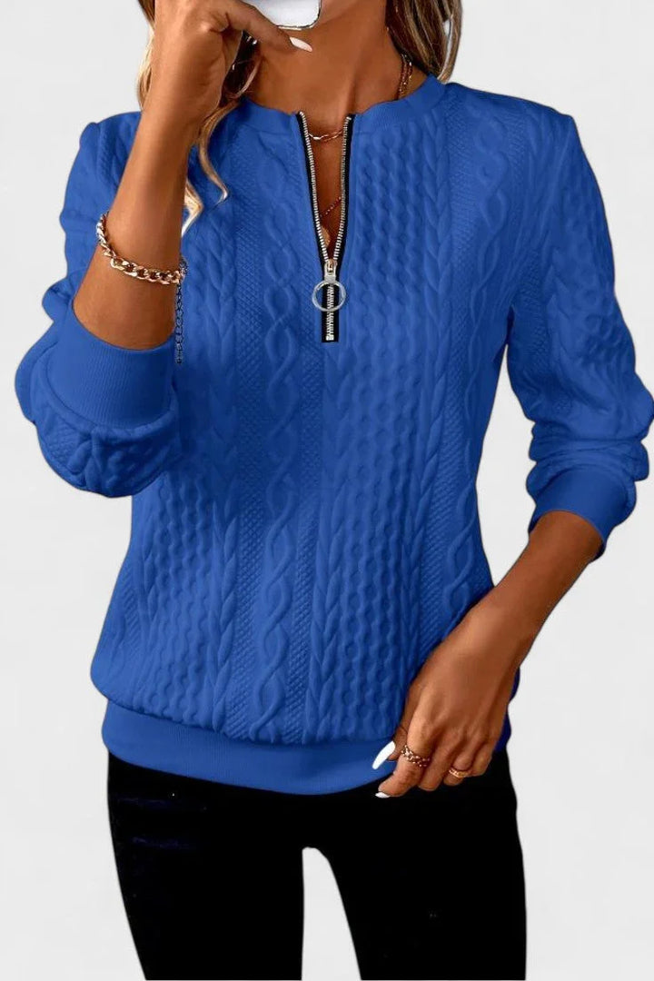 Nela™ | Dámska mikina so zipsom