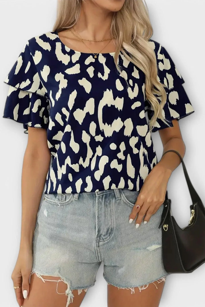 Nora | top s leopardím vzorom