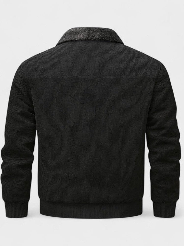 Norbert™ | bunda typu bomber s golierom zo syntetického fleecu