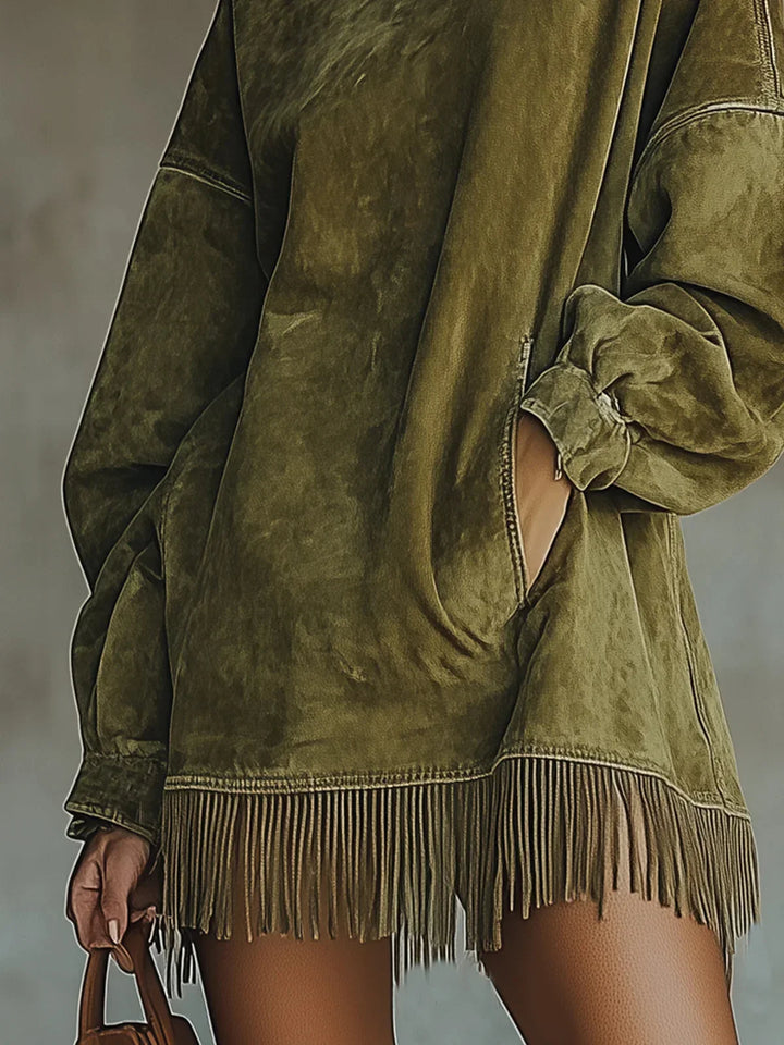 Sheri | Elegantné šaty s jemnými strapcami