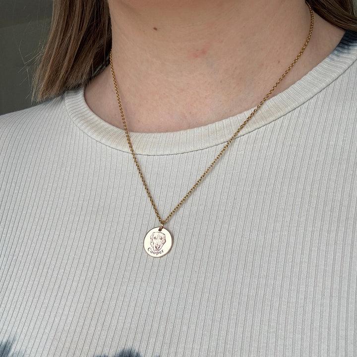 Personalizovaný náhrdelník s portrétom domáceho maznáčika