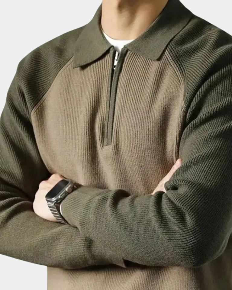 Peter™ | Mikina so zipsom a raglánovými rukávmi