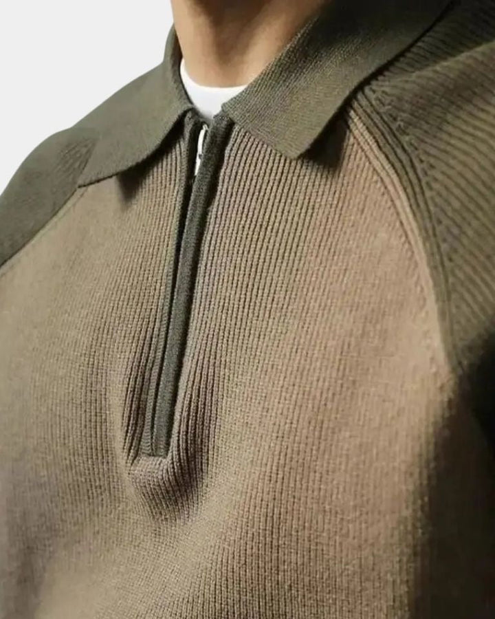 Peter™ | Mikina so zipsom a raglánovými rukávmi