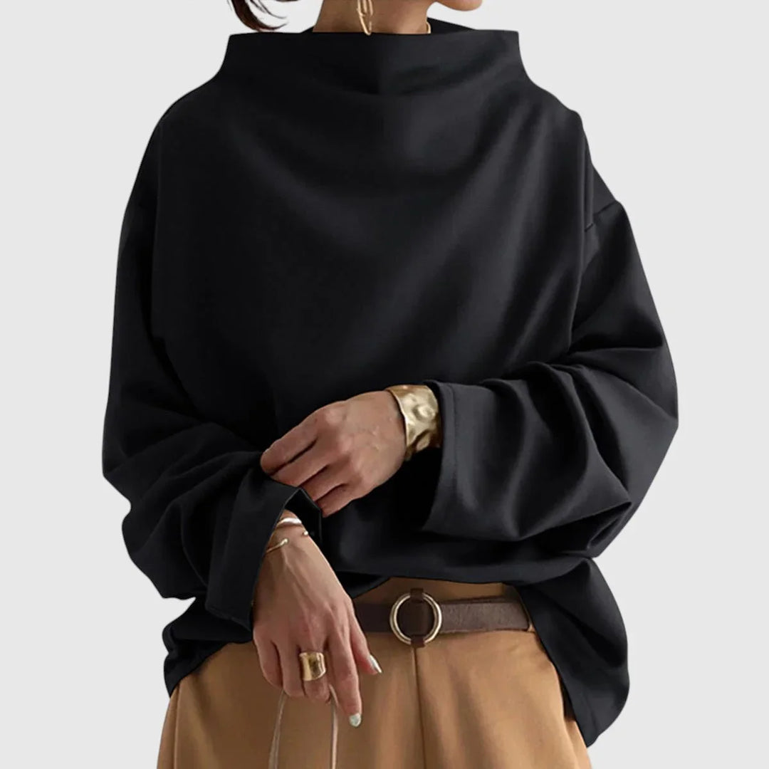 Gabriela - Elegantný pulóver s vysokým golierom