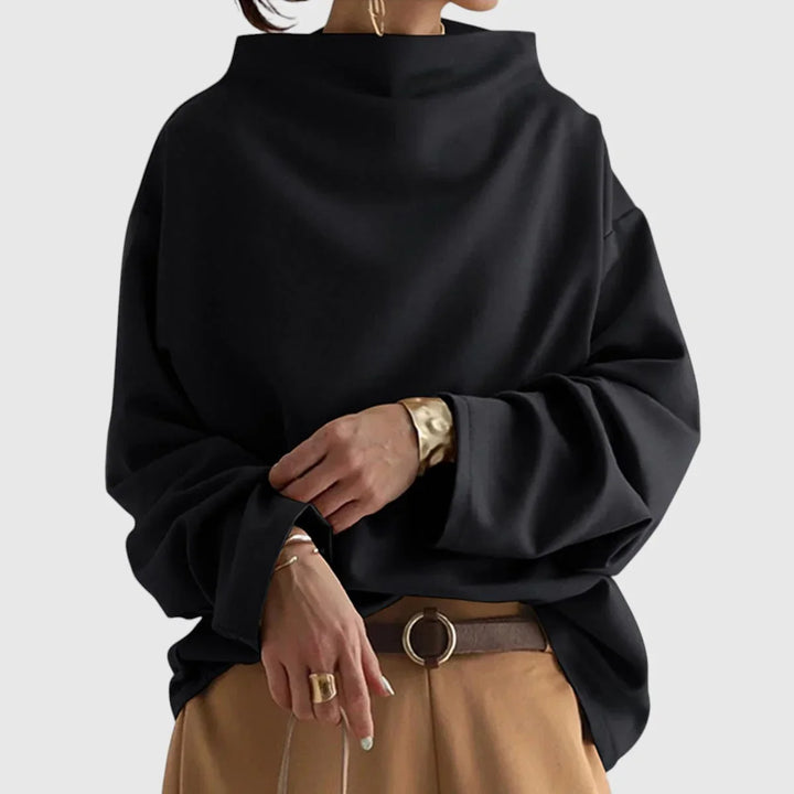 Gabriela - Elegantný pulóver s vysokým golierom