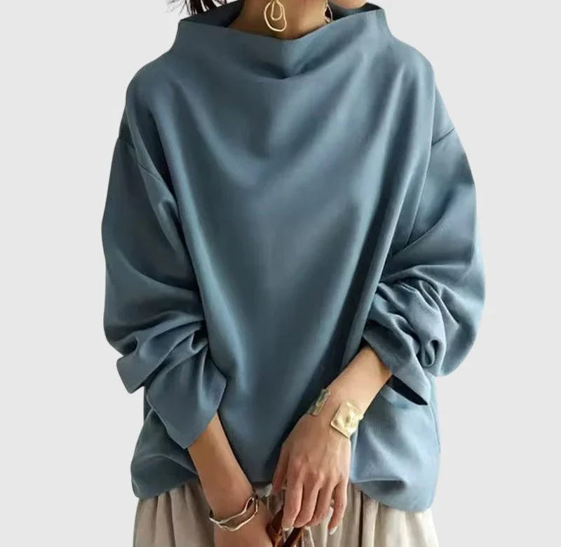 Gabriela - Elegantný pulóver s vysokým golierom
