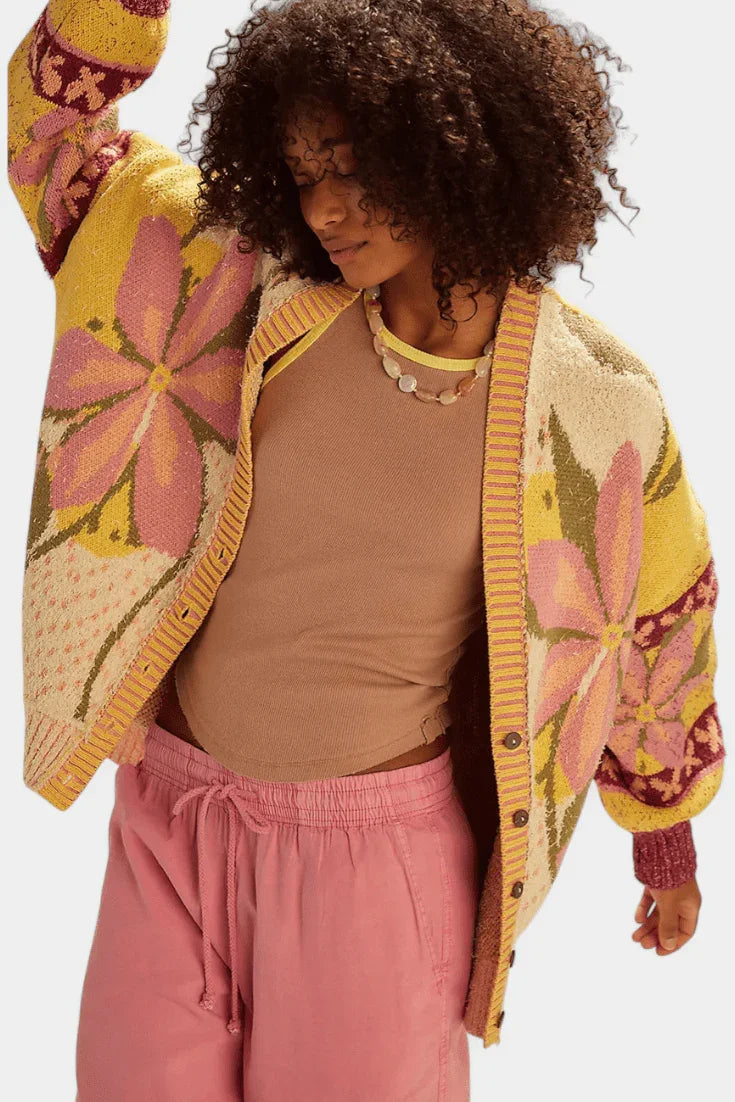 Stine | Kvetinový cardigan