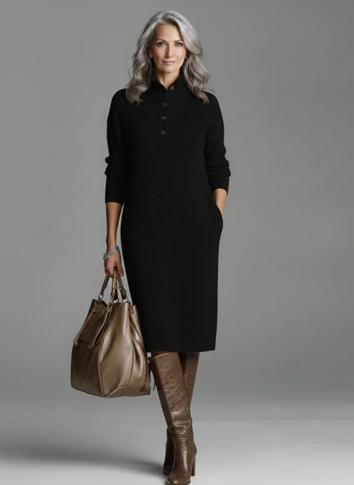 Britt | Elegantné rebrované midi šaty