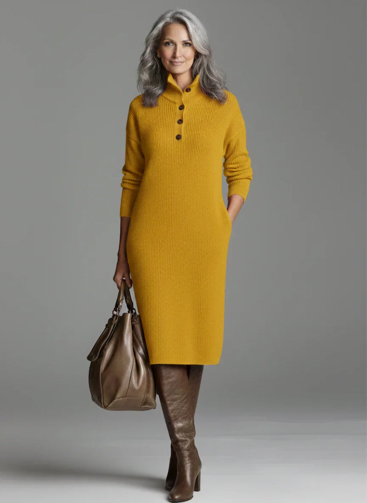 Britt | Elegantné rebrované midi šaty