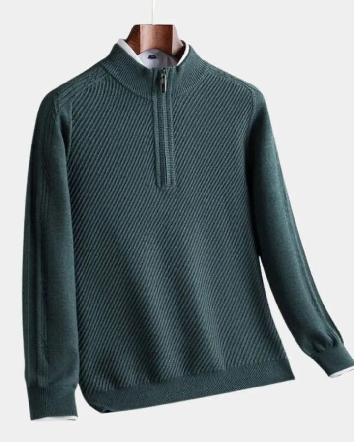 Vilhelm™ | Základný pulóver s polovičným zipsom