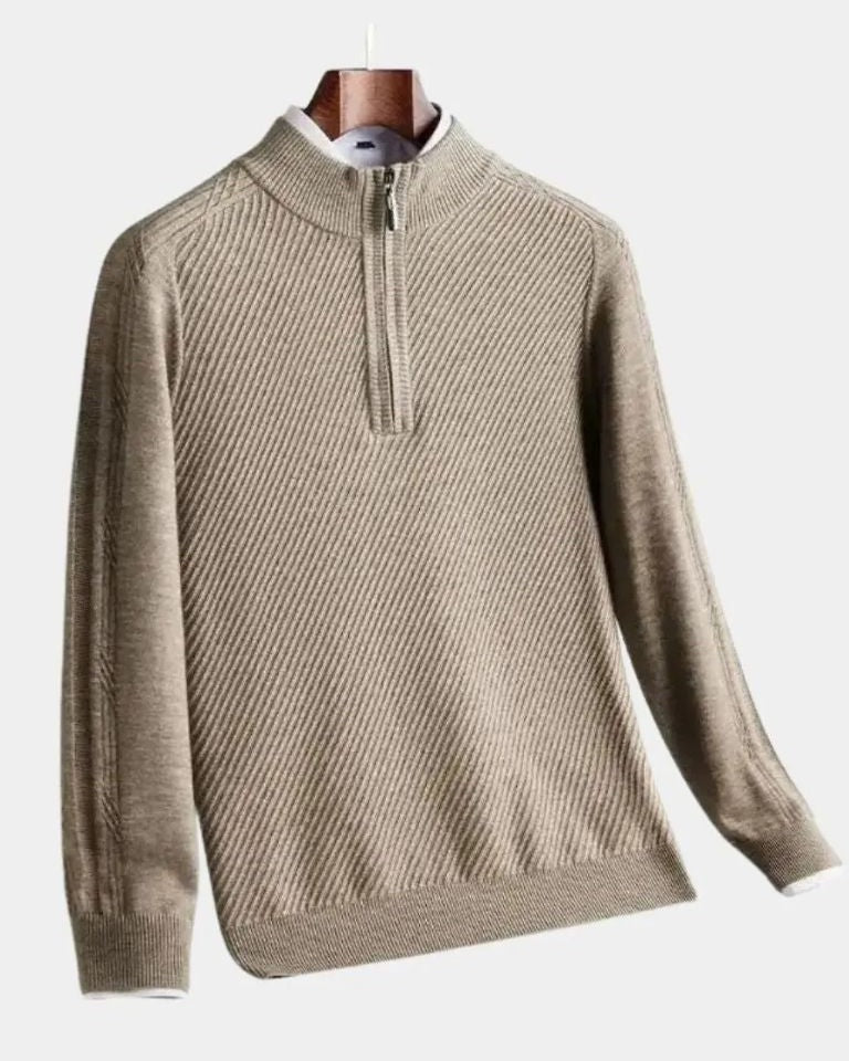 Vilhelm™ | Základný pulóver s polovičným zipsom