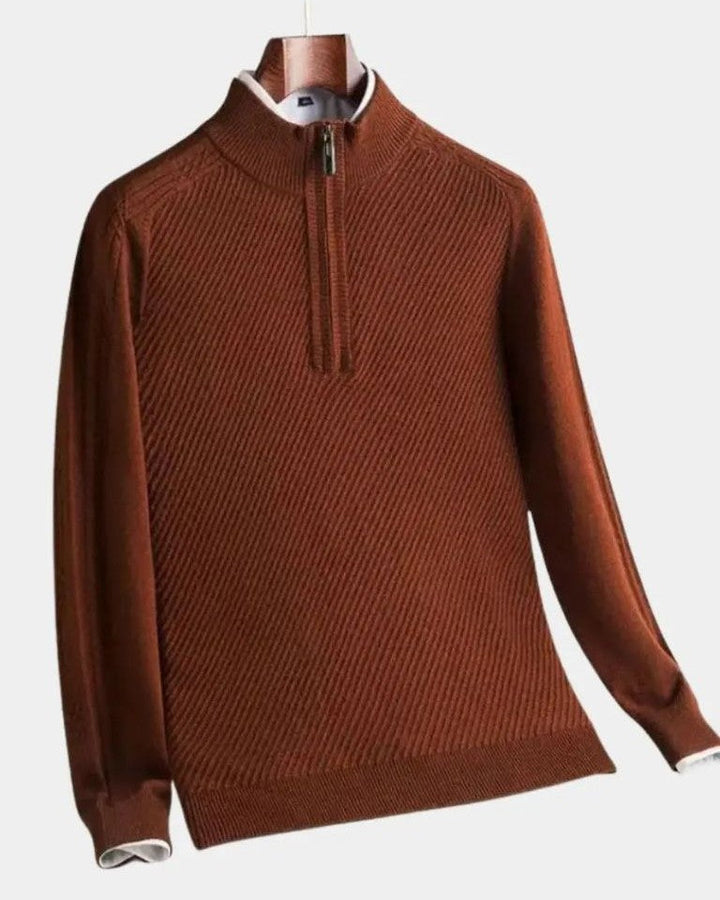Vilhelm™ | Základný pulóver s polovičným zipsom