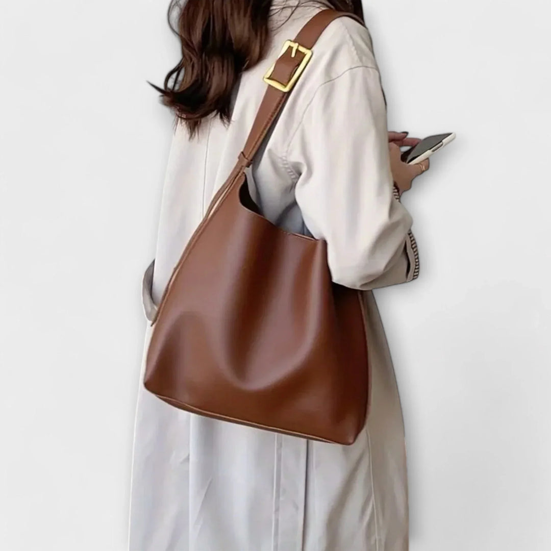 Monika  ｜ Elegantná kožená taška cez rameno