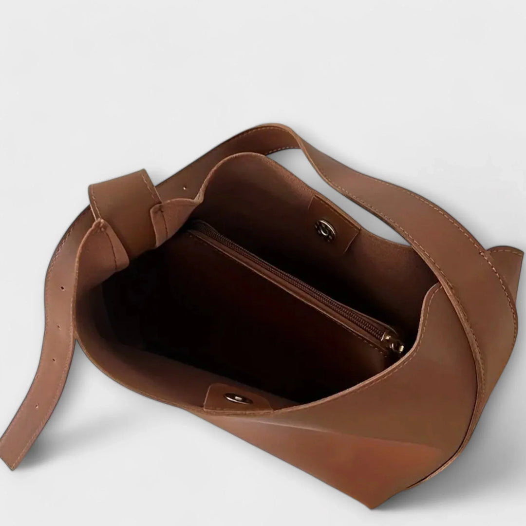 Monika  ｜ Elegantná kožená taška cez rameno