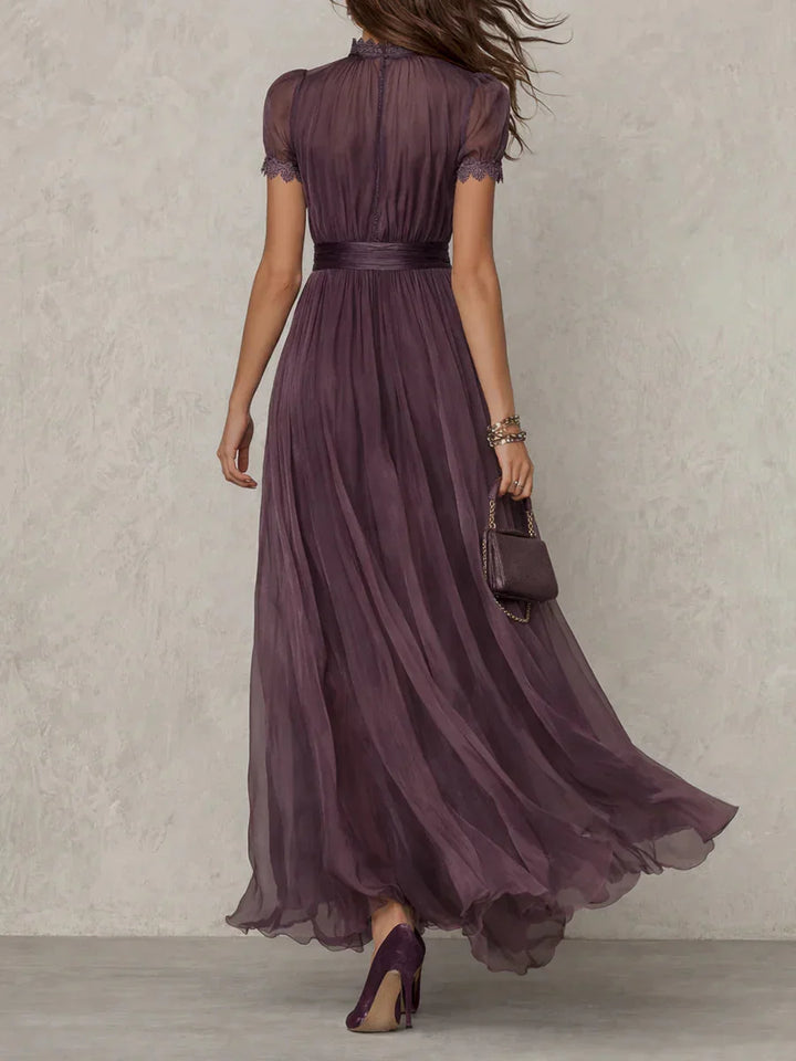 Ashley | Elegante vintage maxi šaty z gázy