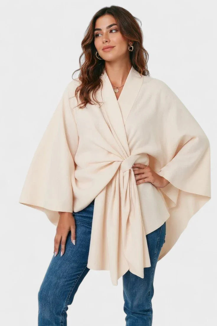 Yvette | Elegantné drapované pončo