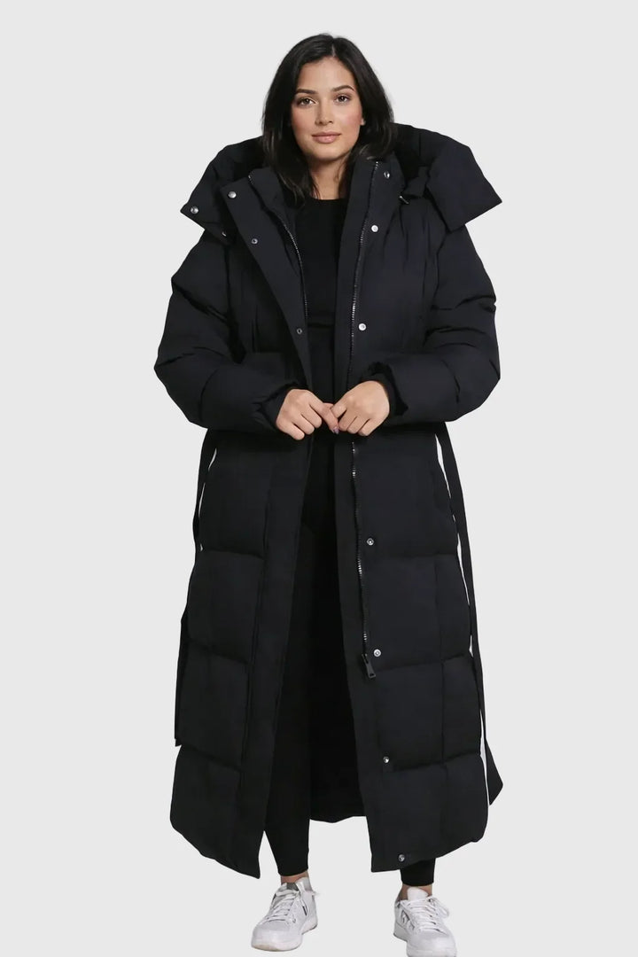 Elina - Luxusný Dlhý Puffer Kabát