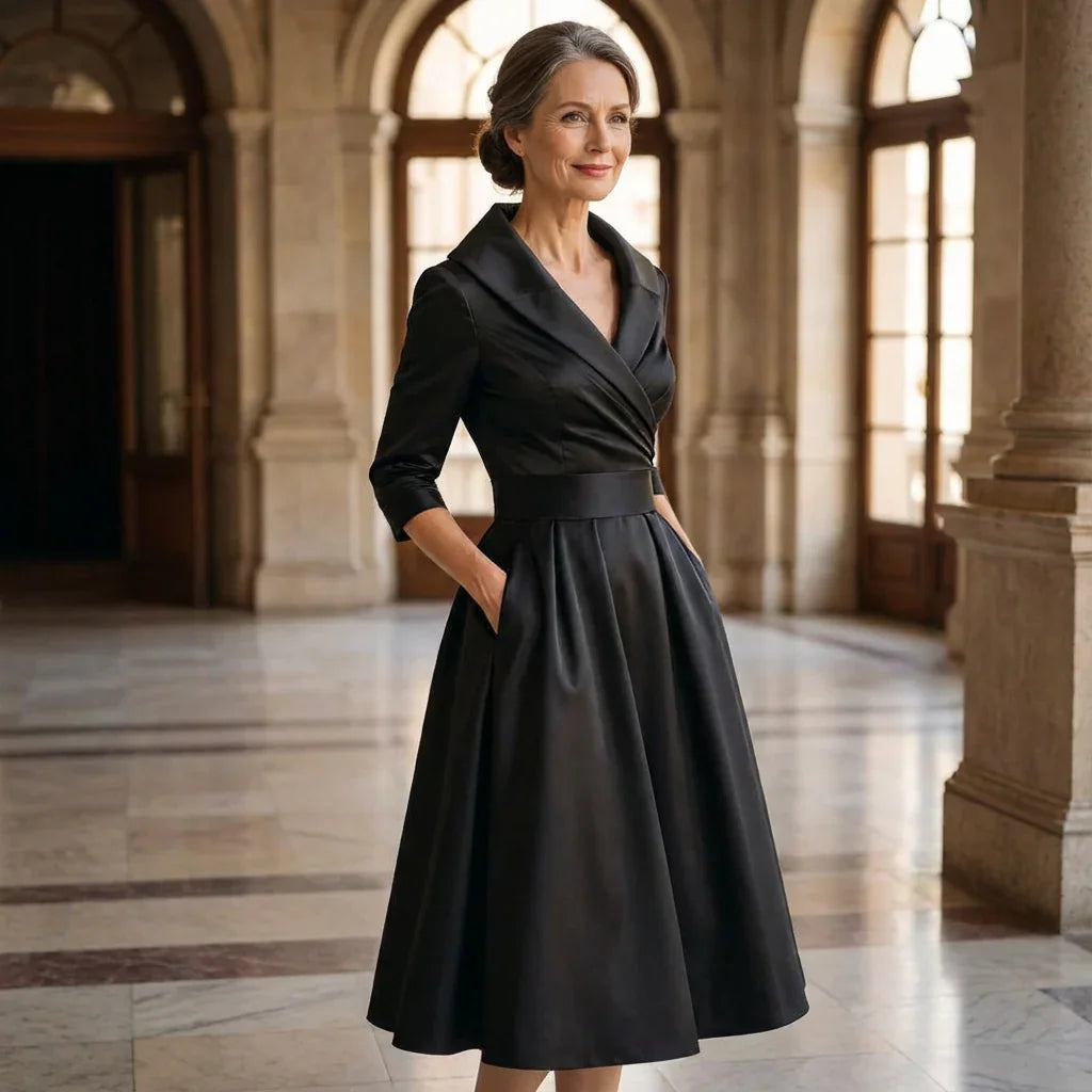 Rosalie | Elegantné midi šaty s jemným leskom