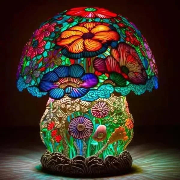 GARDENLUXE | Farebná kvetinová stolová lampa