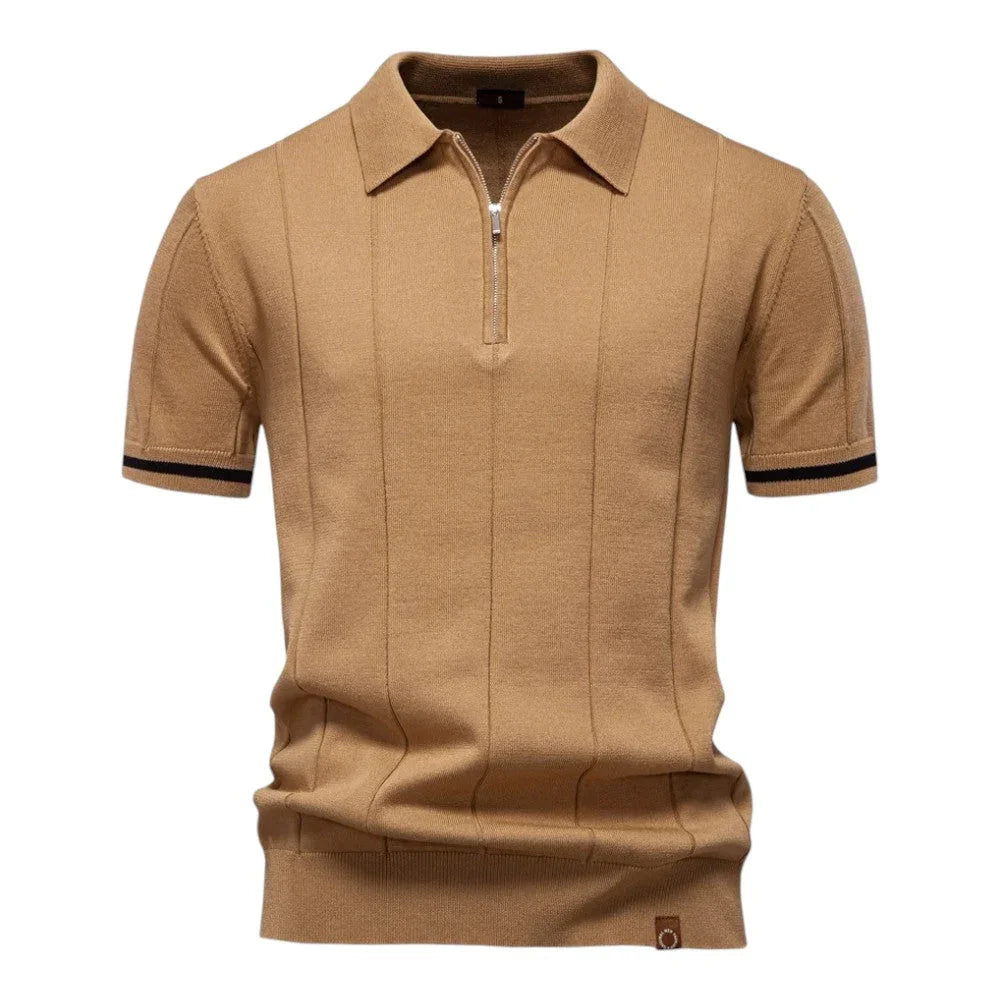 Tobias | Verticale pletené polo tričko