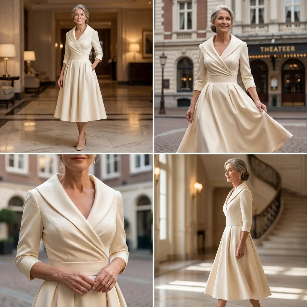Rosalie | Elegantné midi šaty s jemným leskom