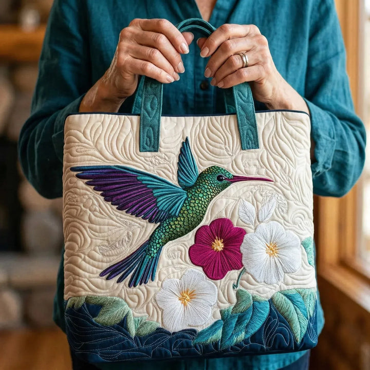 Matelášová taška - Kolibrík a biela kvetina