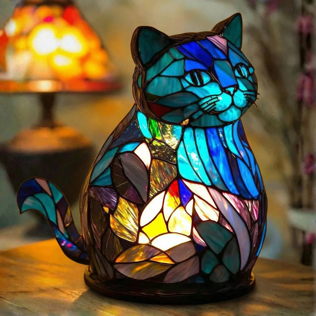 Luna — Vitražová lampa