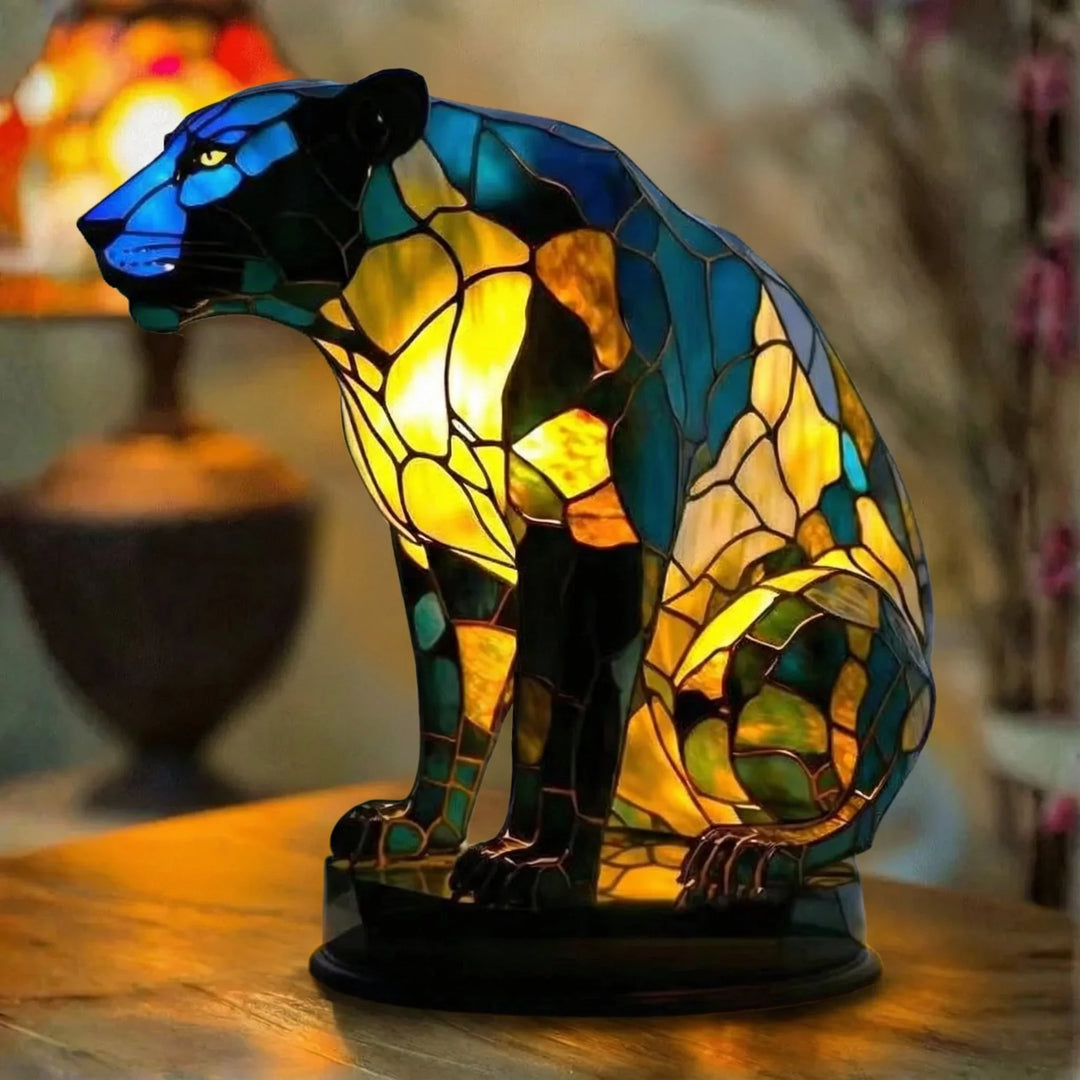 Baghira — Vitražová lampa
