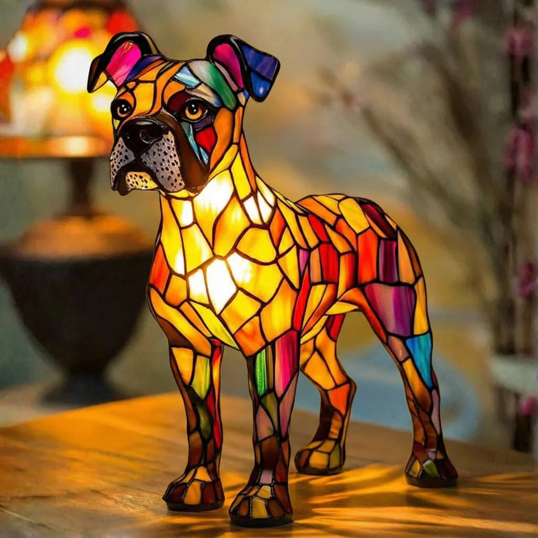 Rocky — Vitražová lampa