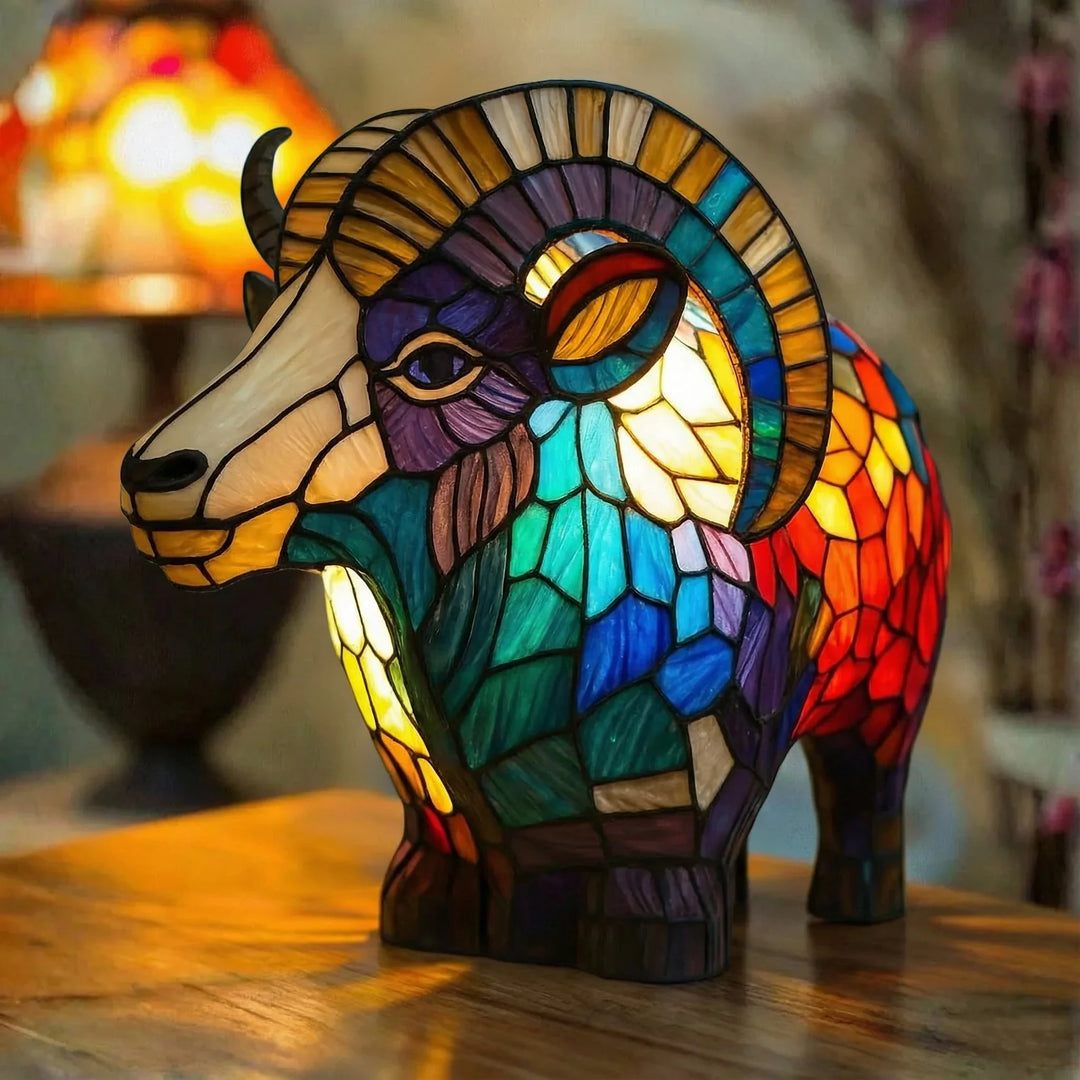 Baran — Vitražová lampa