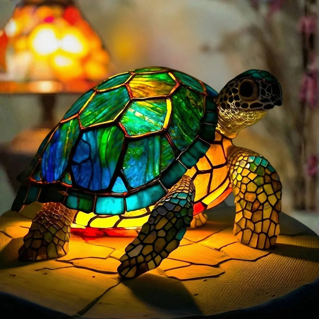 Smaragd — Vitražová lampa