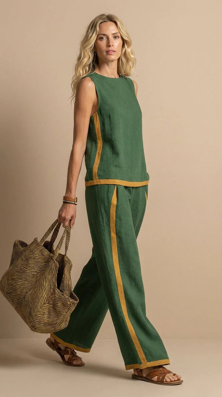 Paula  – Pohodlná a elegantná súprava z ľanu a bavlny