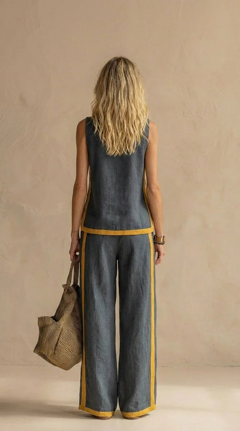 Paula  – Pohodlná a elegantná súprava z ľanu a bavlny