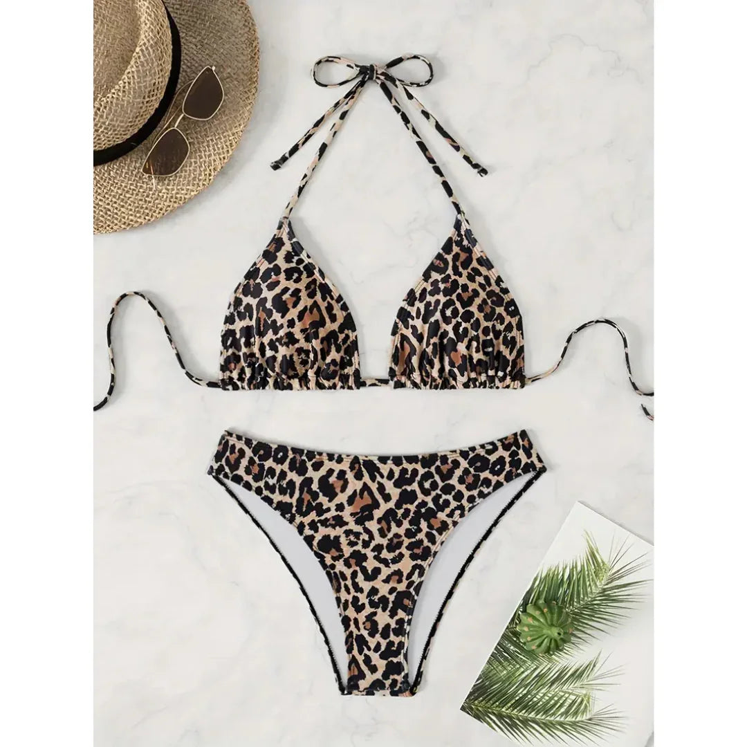 Leopard Glow bikínový set – trend roku 2025