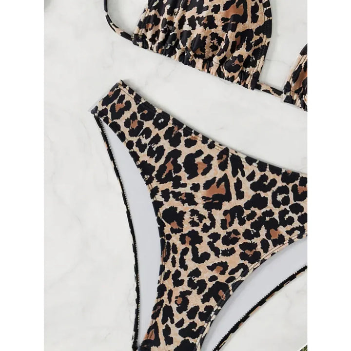 Leopard Glow bikínový set – trend roku 2025