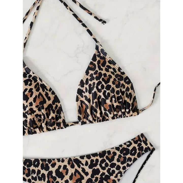 Leopard Glow bikínový set – trend roku 2025