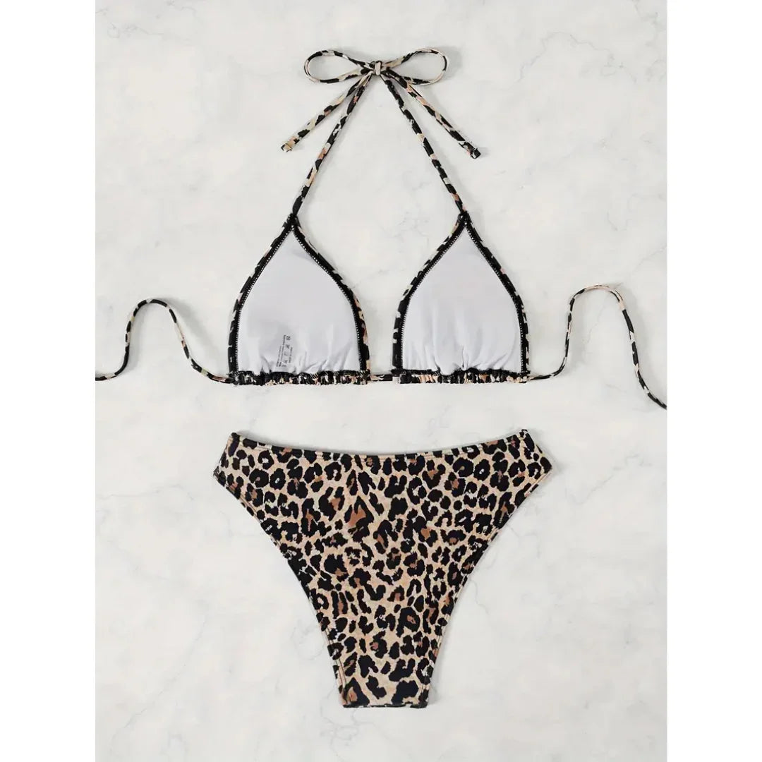 Leopard Glow bikínový set – trend roku 2025