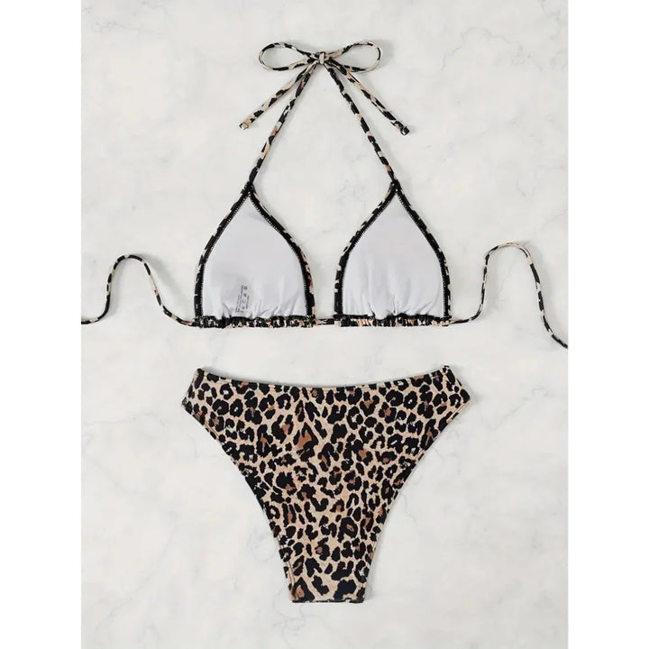 Leopard Glow bikínový set – trend roku 2025